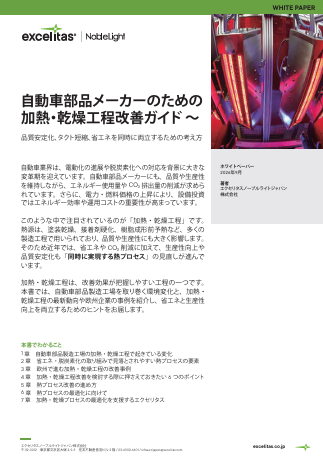 「自動車部品製造の加熱／乾燥工程」改善ガイド：品質／生産性／省エネの両立策
