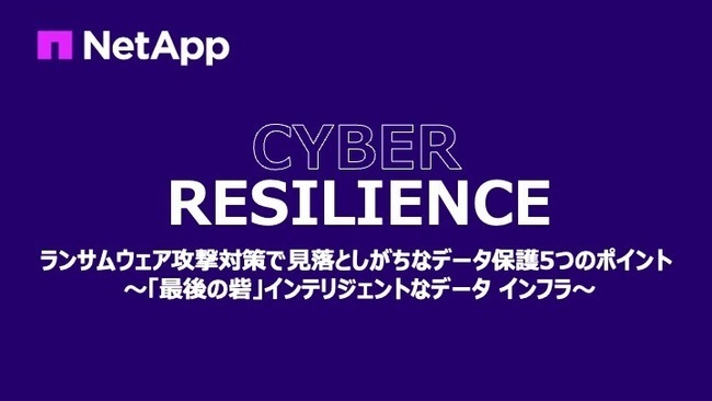 ランサムウェア攻撃からデータを保護するために押さえておくべき5つのポイント