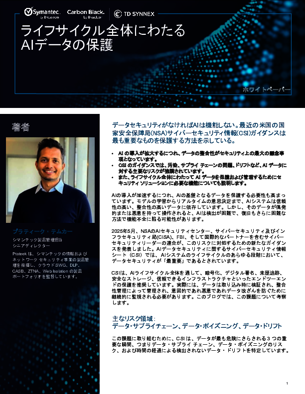 NSAやCISAが警告、AI活用に潜む3つの重大なリスク領域とは？