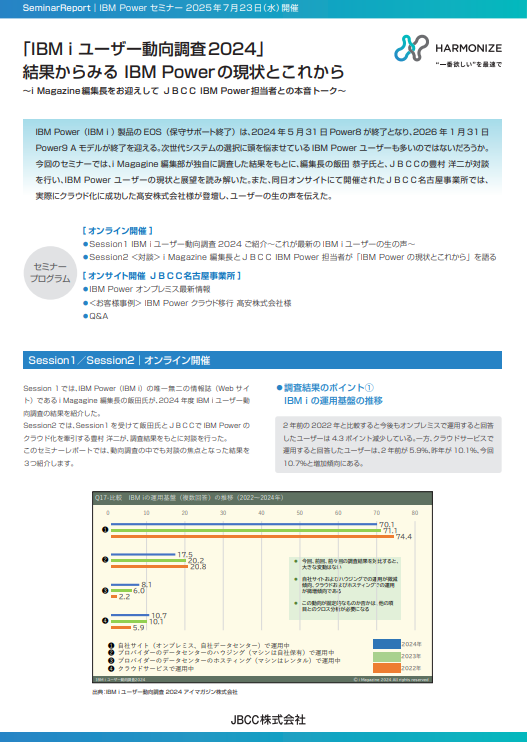 IBM Powerの現状と今後は？　ユーザー動向調査から読み解くクラウド移行の展望