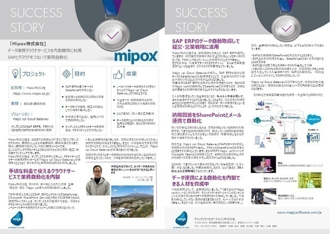 SAP ERP連携による自動化により30人日以上の工数削減を実現