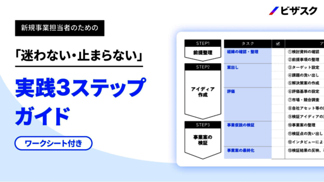 新規事業開発の手順でもう迷わない、成功率を高めるための「3つのステップ」