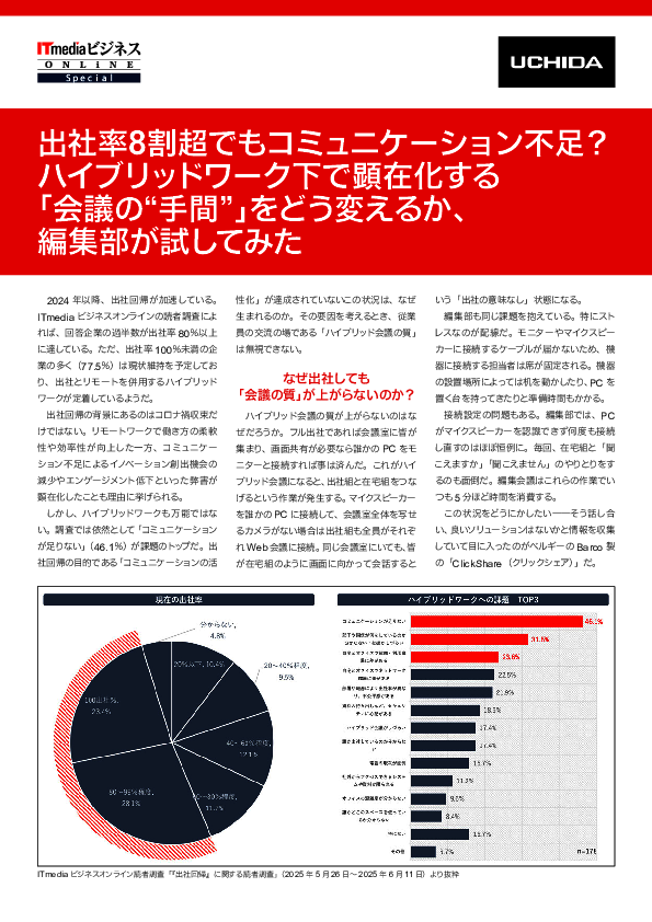 ハイブリッド会議の課題　「出社の意味なし」状態をどう解消する？