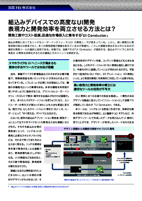 電子機器で高まるリッチなUIへのニーズ、表現力と開発効率を両立させる方法とは