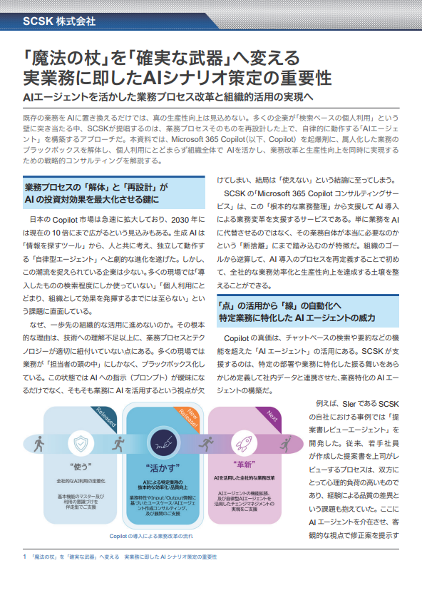 AIを「確実な武器」に、業務プロセス再設計を通じて効果を最大化するサービス