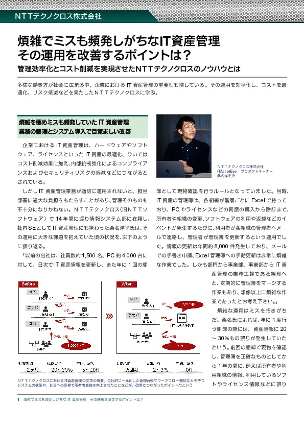 棚卸期間を短縮、IT資産管理の適正化をスムーズに進めるツールとは？