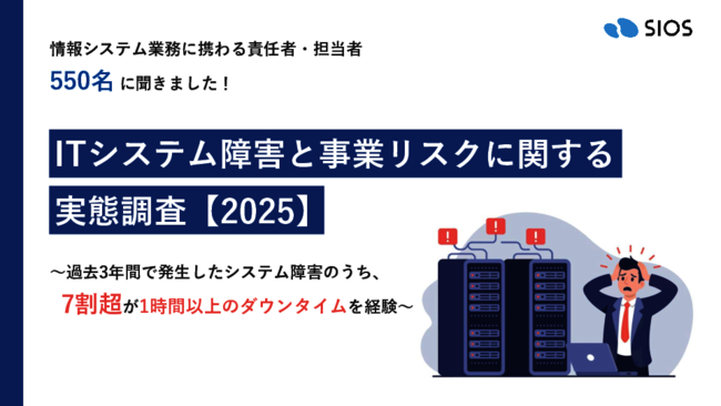 情シス550人に聞いた、「ITシステム障害の実態」といま必要な対策