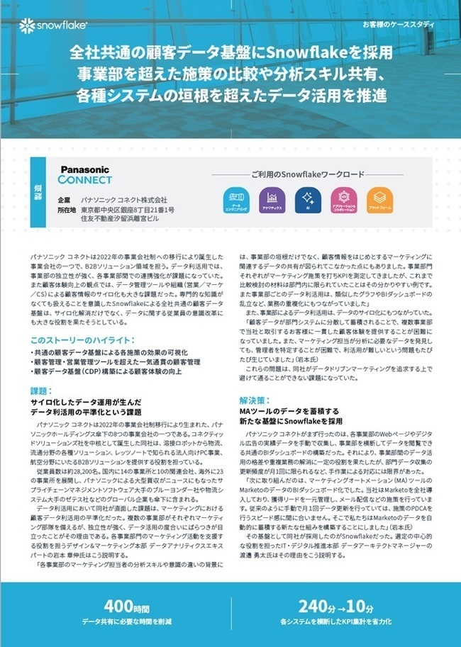 パナソニック コネクトに学ぶ、部門やシステムの垣根を超えたデータ活用の方法